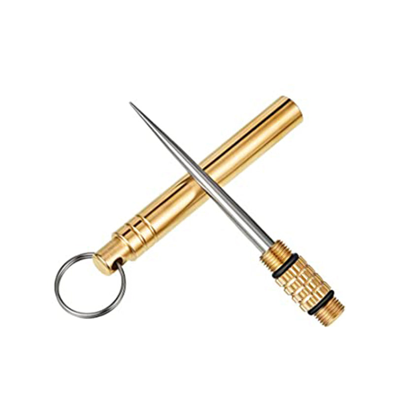 portable stainless toothpicks keychain compact metal holder