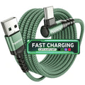 90 degree usb c charging cable 3a fast charging right angle