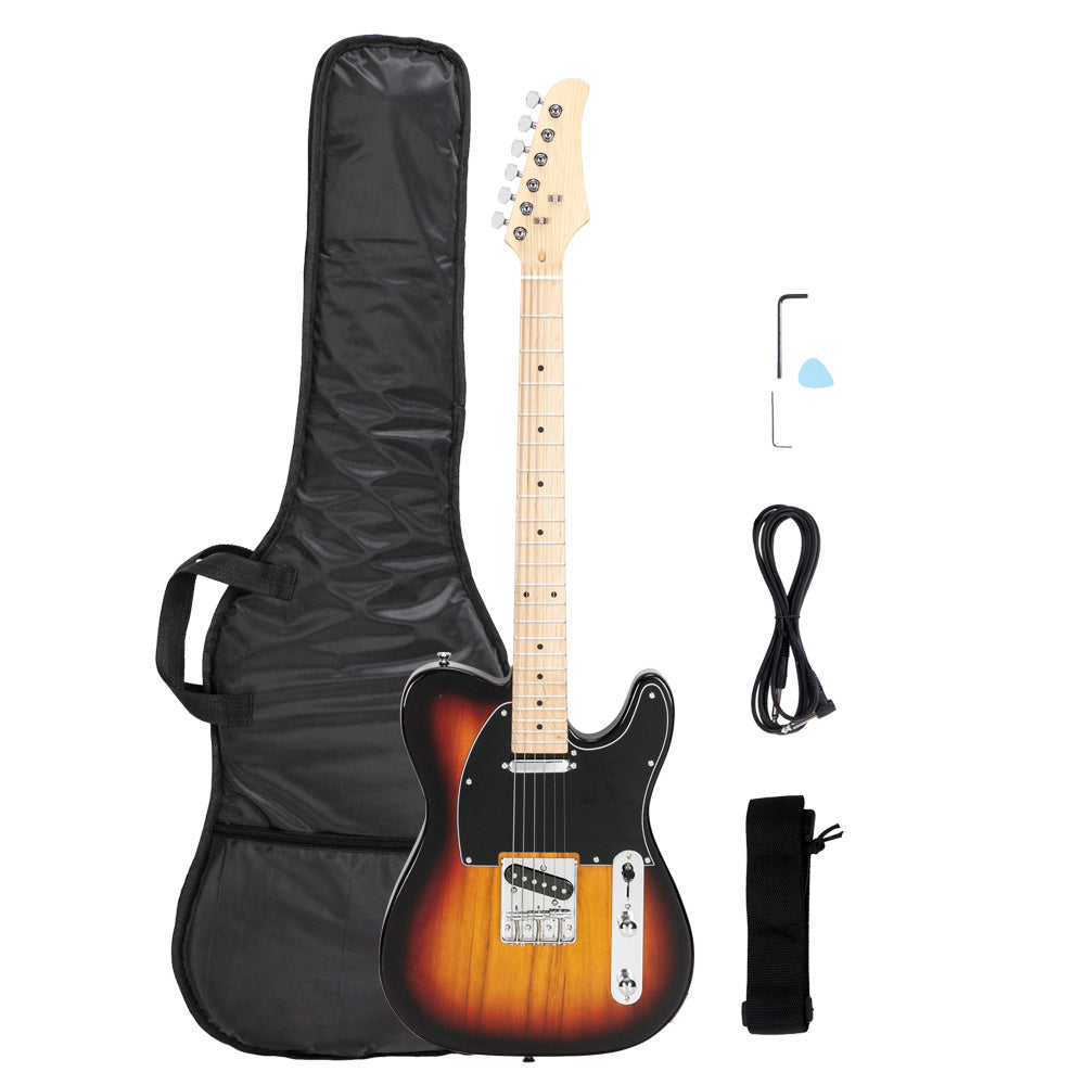 maple fingerboard dtl electric guitar   pickup sunset color