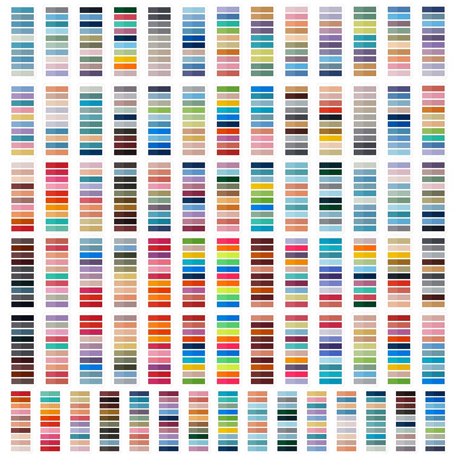 16000pcs 80 colors transparent   annotation tabs
