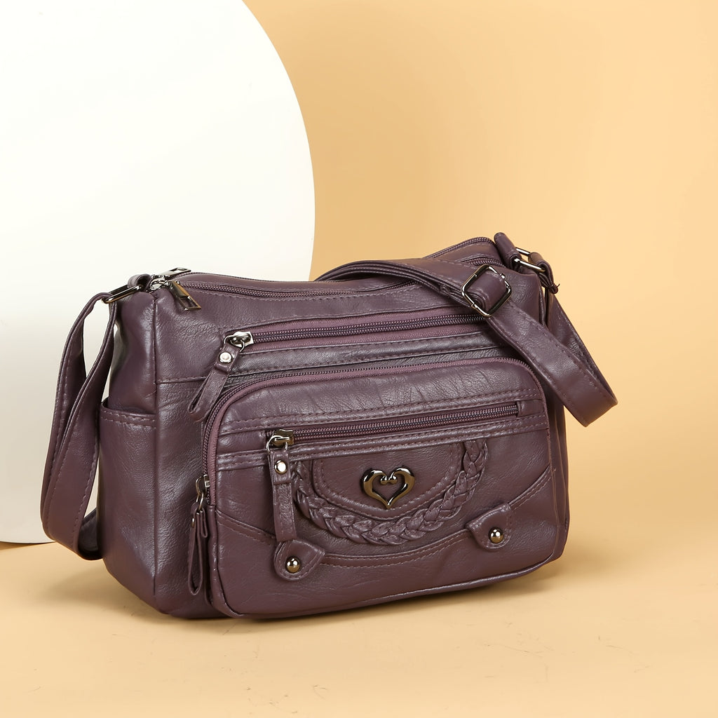 multi compartment tote bag soft texture stylish