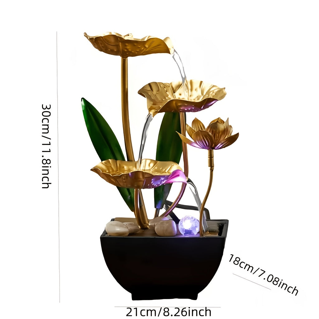 indoor led table fountain waterfall fountain table decor