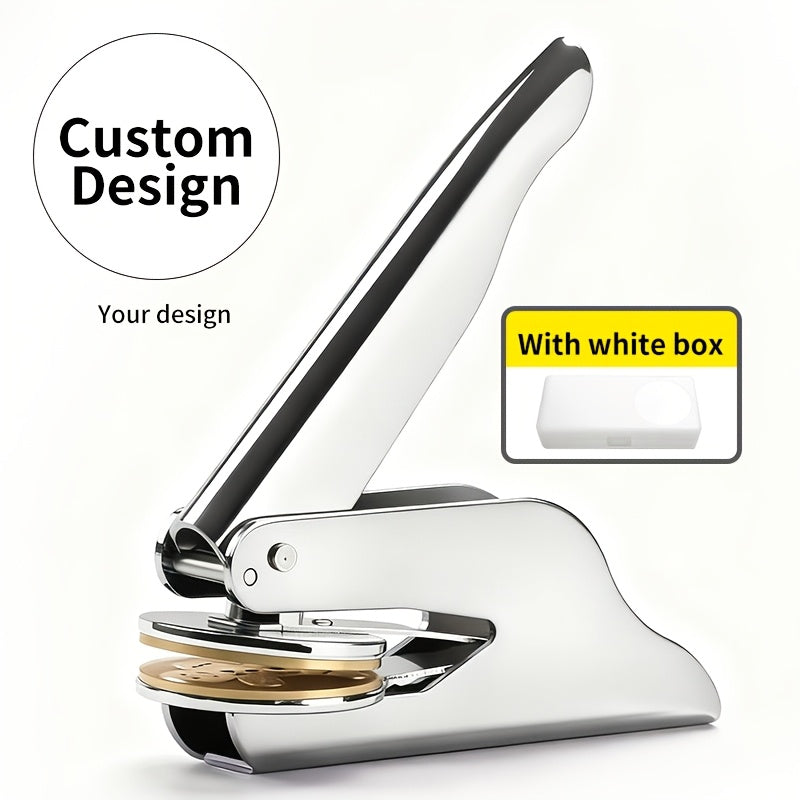 1set personalized metal book embosser stamp custom ex