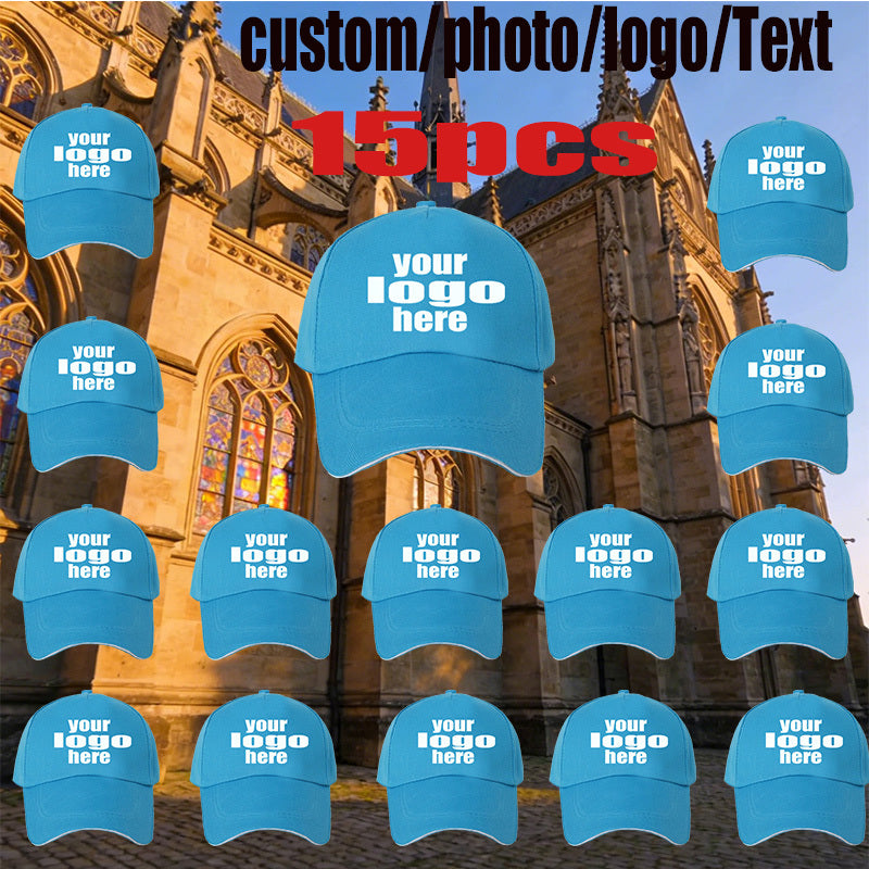 15pcs personalized custom baseball caps diy