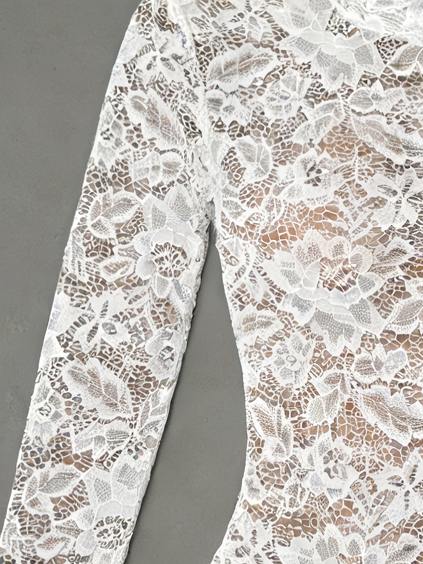 womens   long sleeve lace bodysuit high neck long sleeve