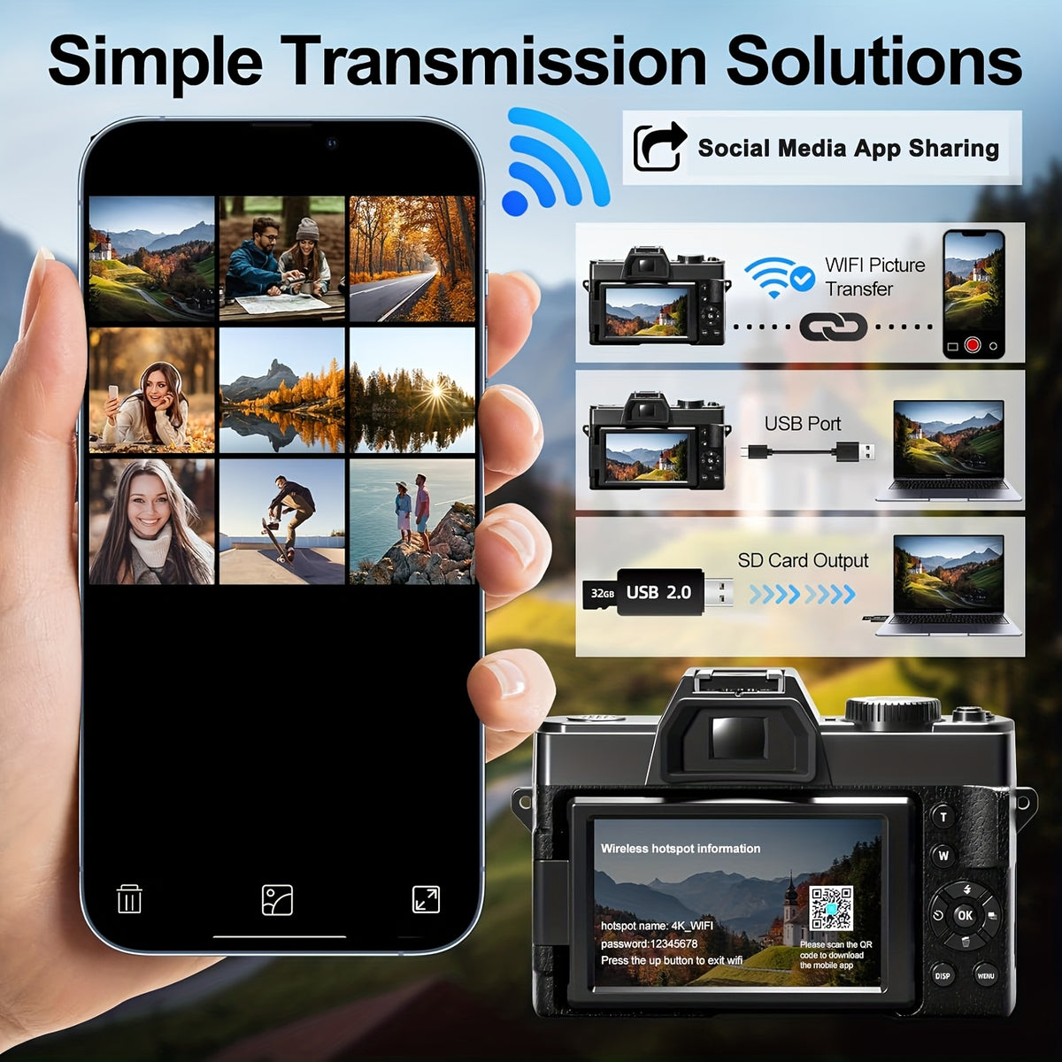 digital cameras photography 4k 48mp   vlogging