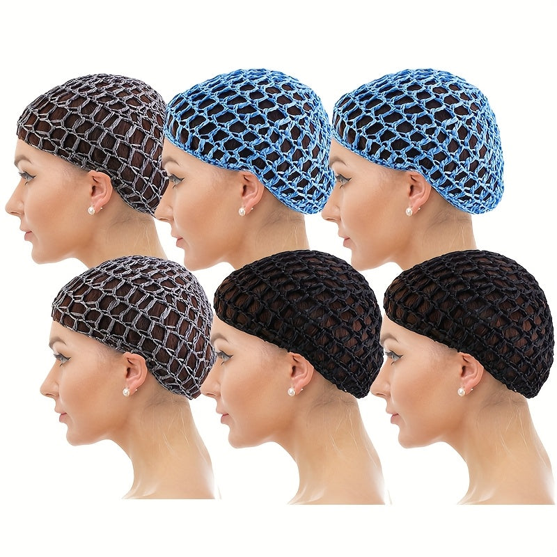 6pcs set womens hand crochet hair   cover sleeping