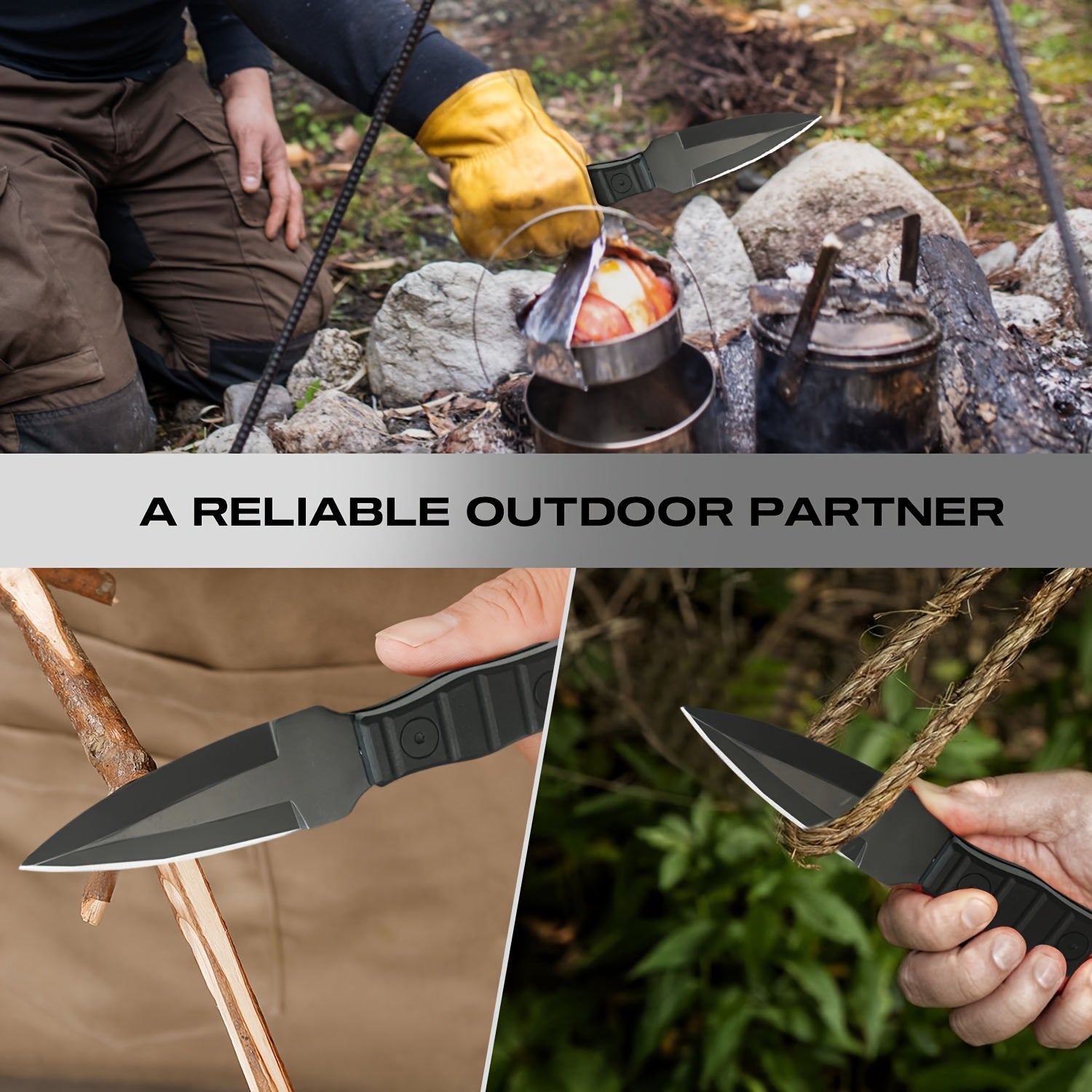 compact stainless steel edc knife sheath suitable