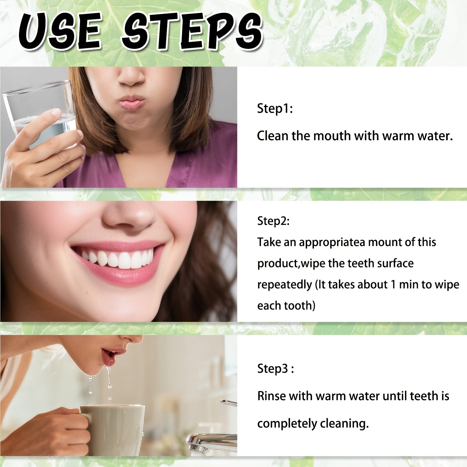 teeth brightening serum mint flavor gentle formula brightens