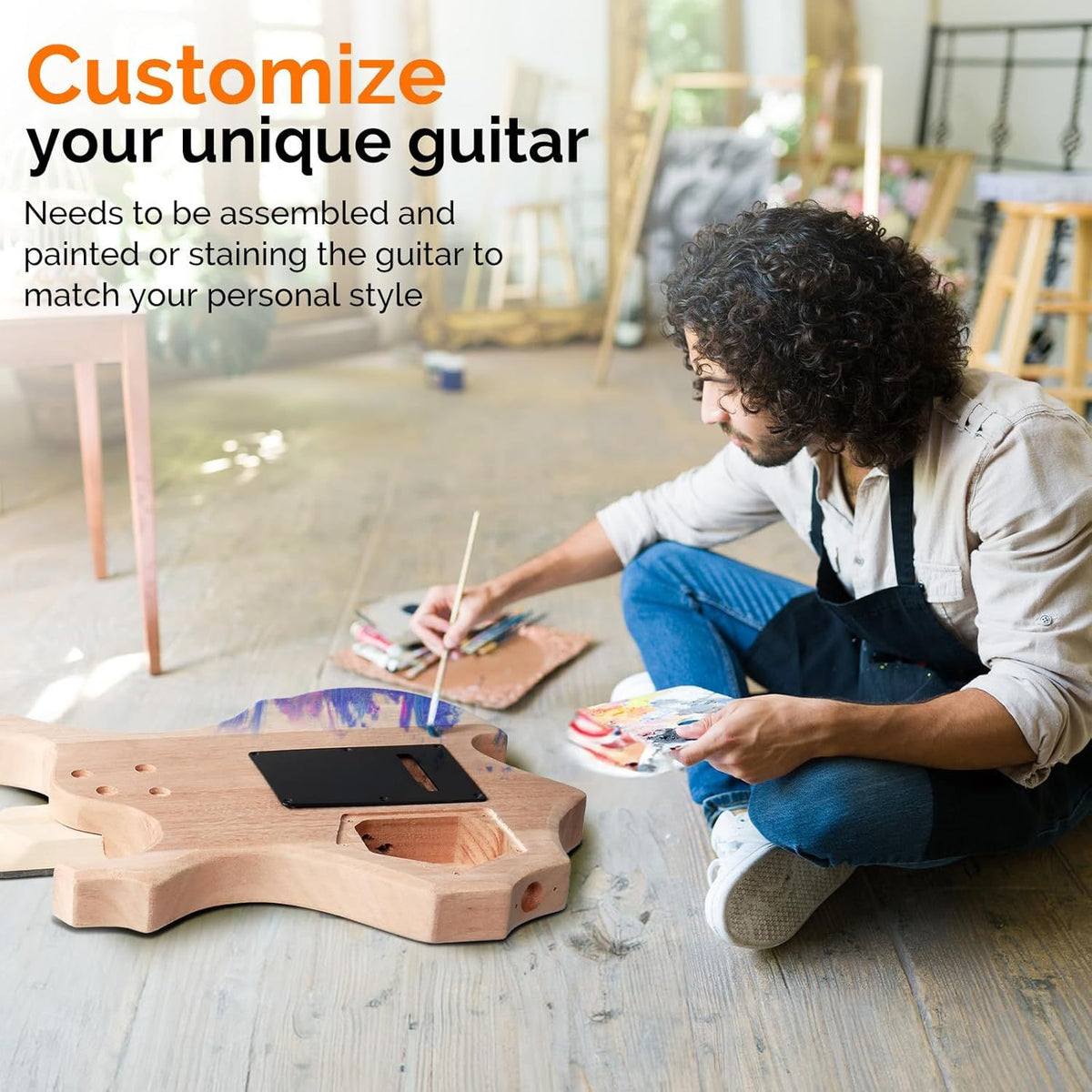 diy electric guitar kit 6 strings guitar kit