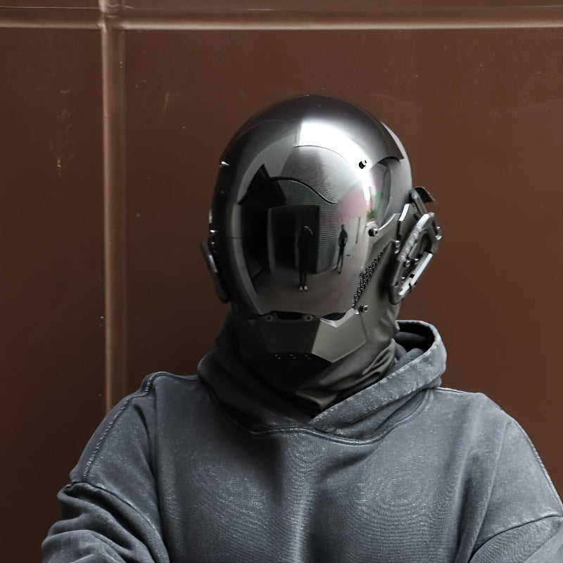 futuristic cyberpunk mask   costume additions
