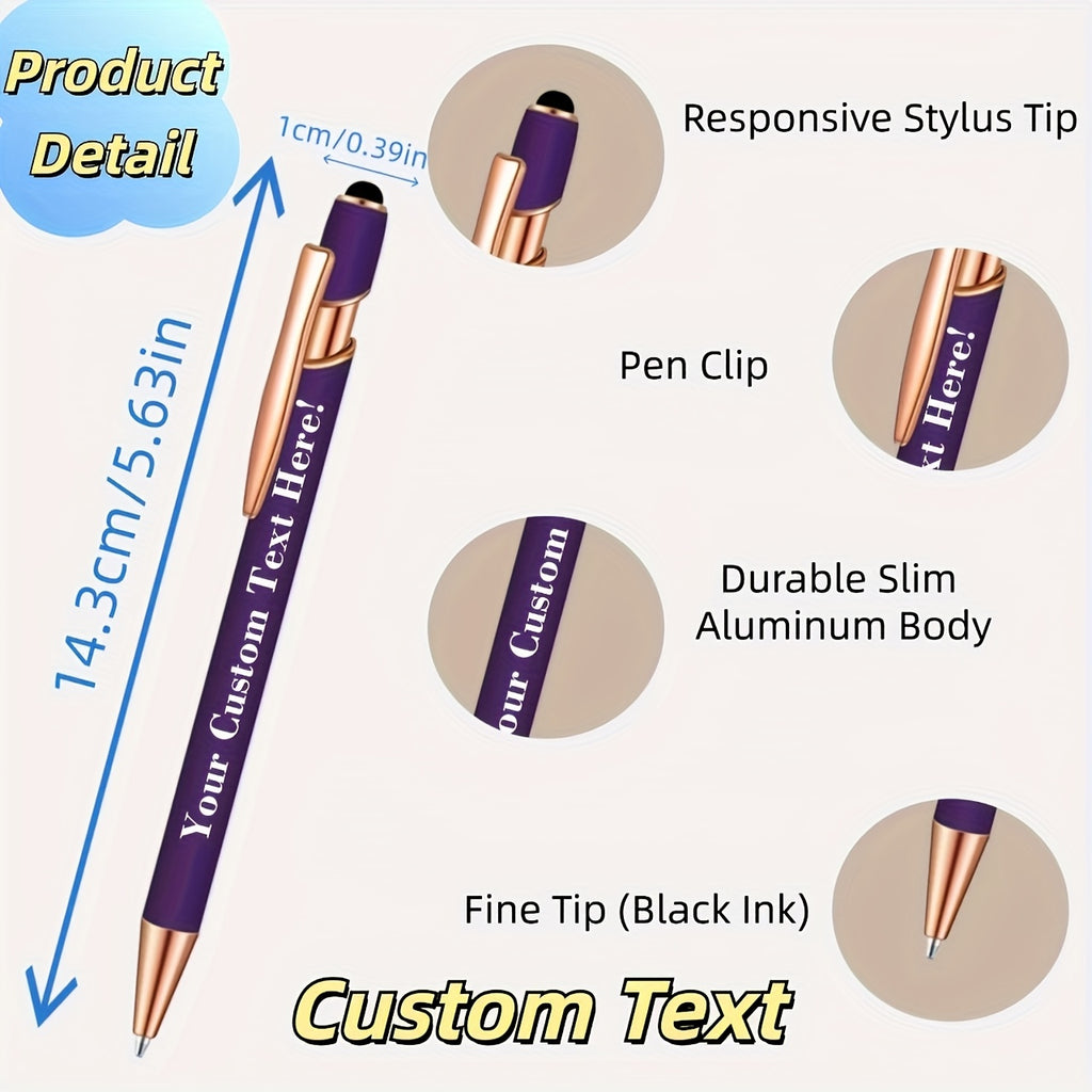 94pcs custom engraved ballpoint pens personalized names text