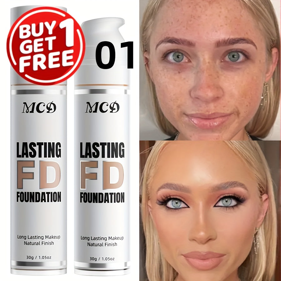 2pcs liquid foundation   coverage concealer