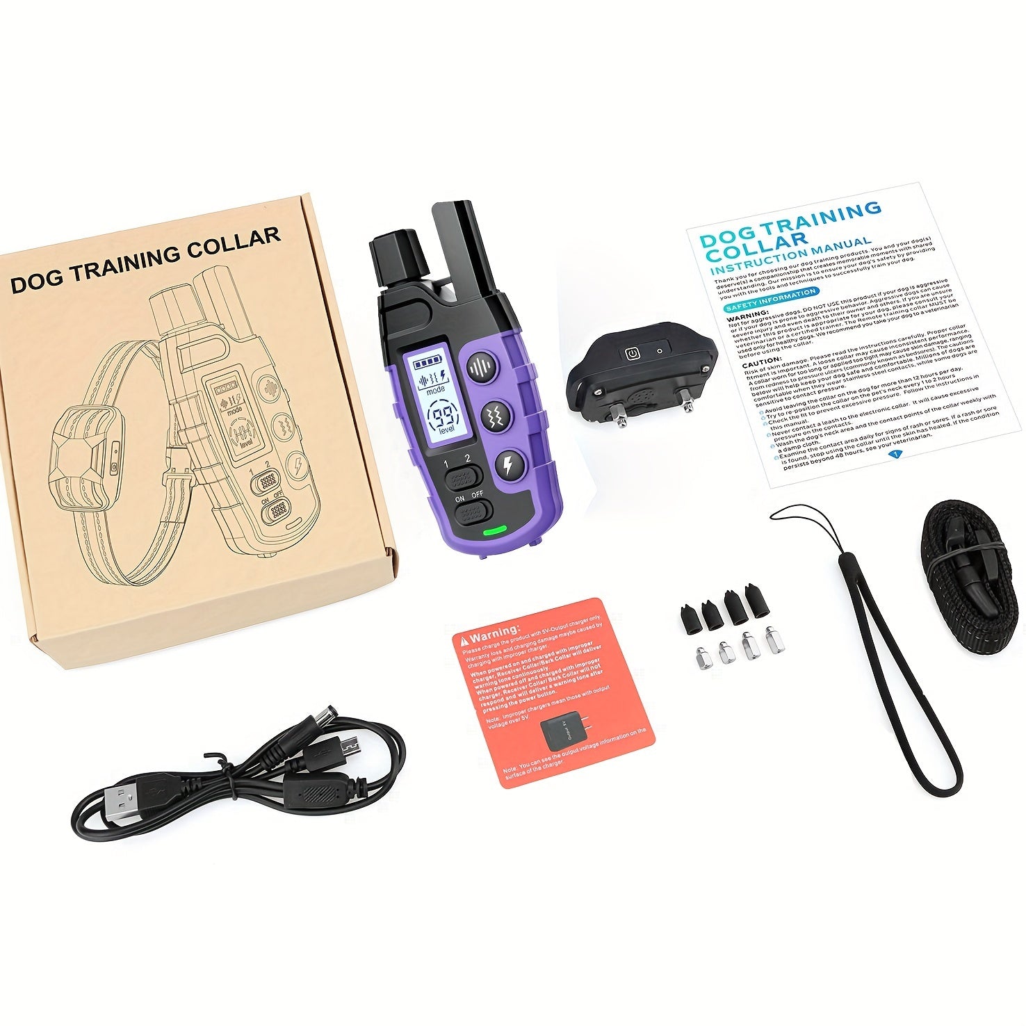 4150ft dog training collars remote adjustable nylon strap