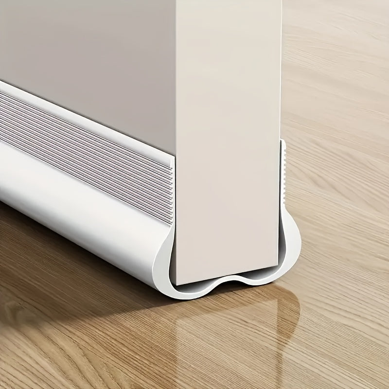 1pc adjustable soft rubber door draft stopper windproof
