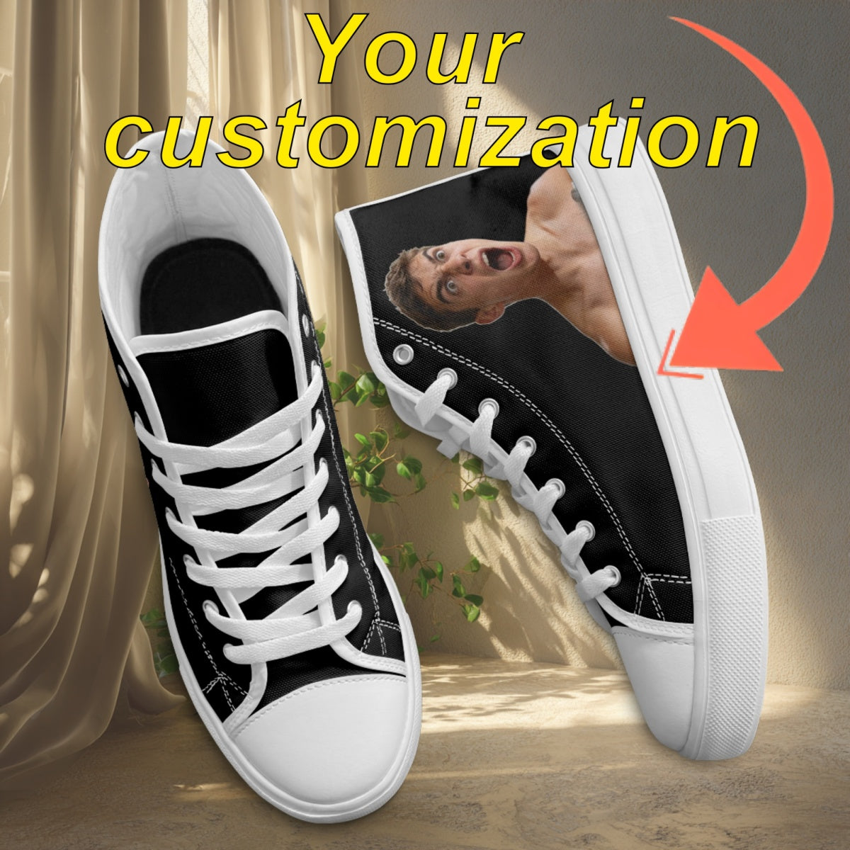personalized lightweight canvas shoes photos stylish