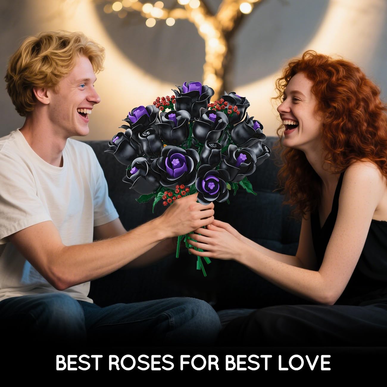 set building blocks featuring black roses part a botanical