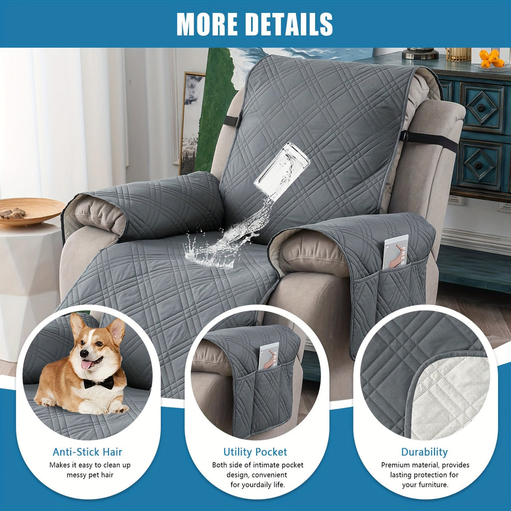 1pc 100 waterproof recliner chair cover non slip recliner