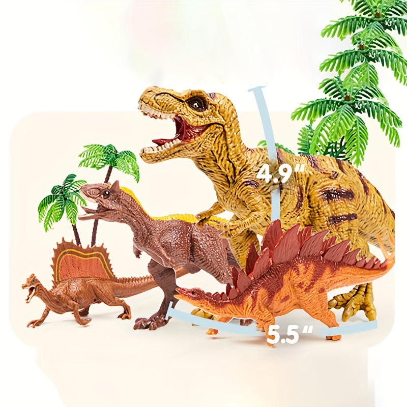 19pcs dinosaur toys kids ages 3 activity play mat storage