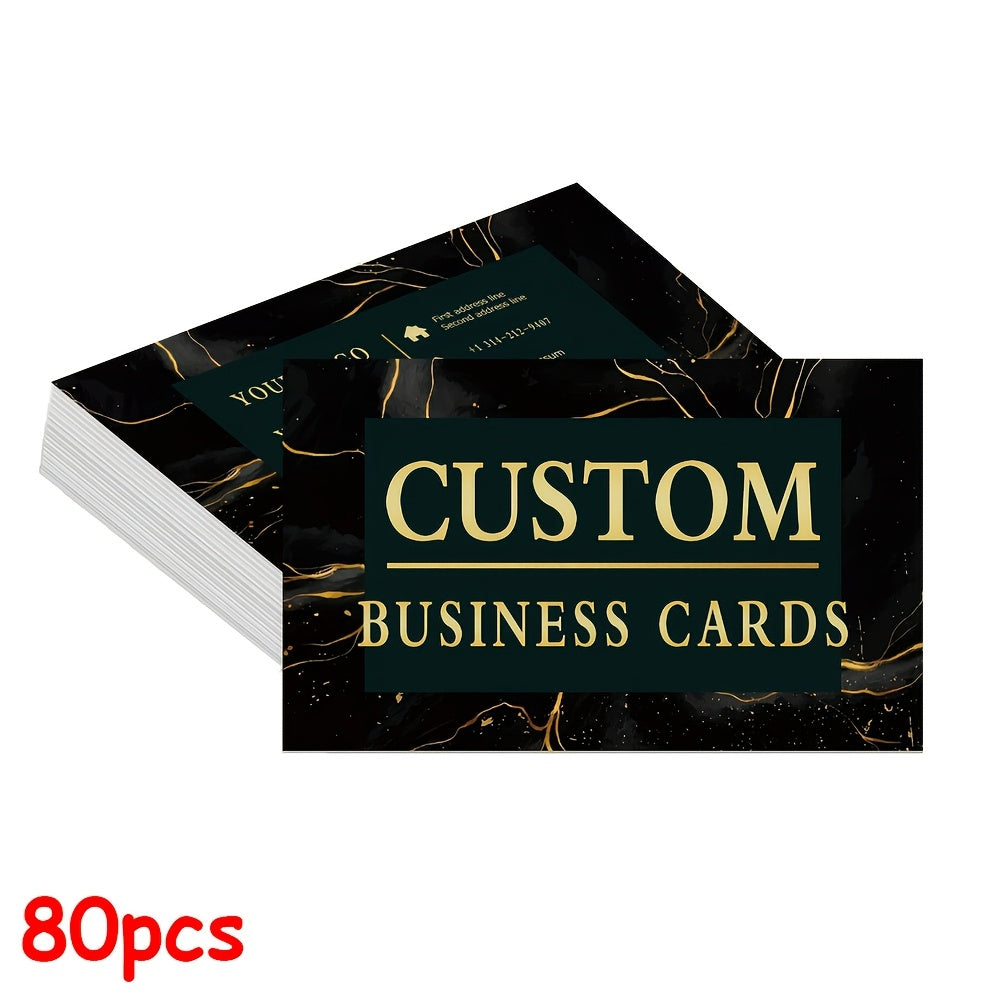 customizable double sided printed business cards simple