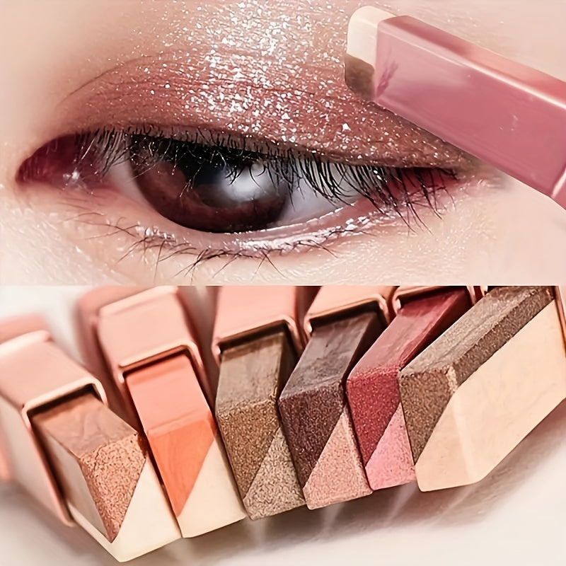 6pcs   pearlescent eyeshadow sticks waterproof