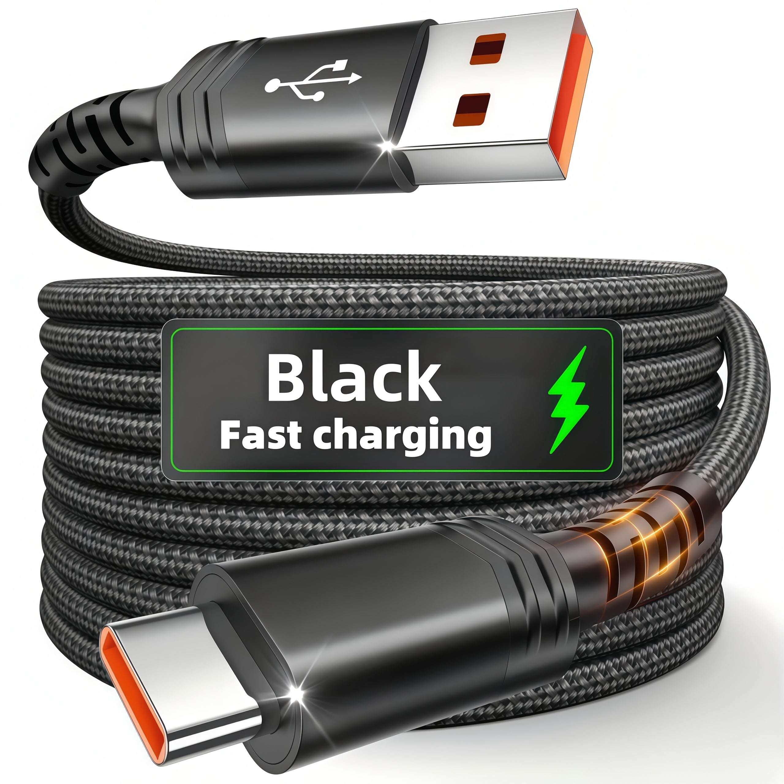 hot new product usb c nylon braid fast charging cable
