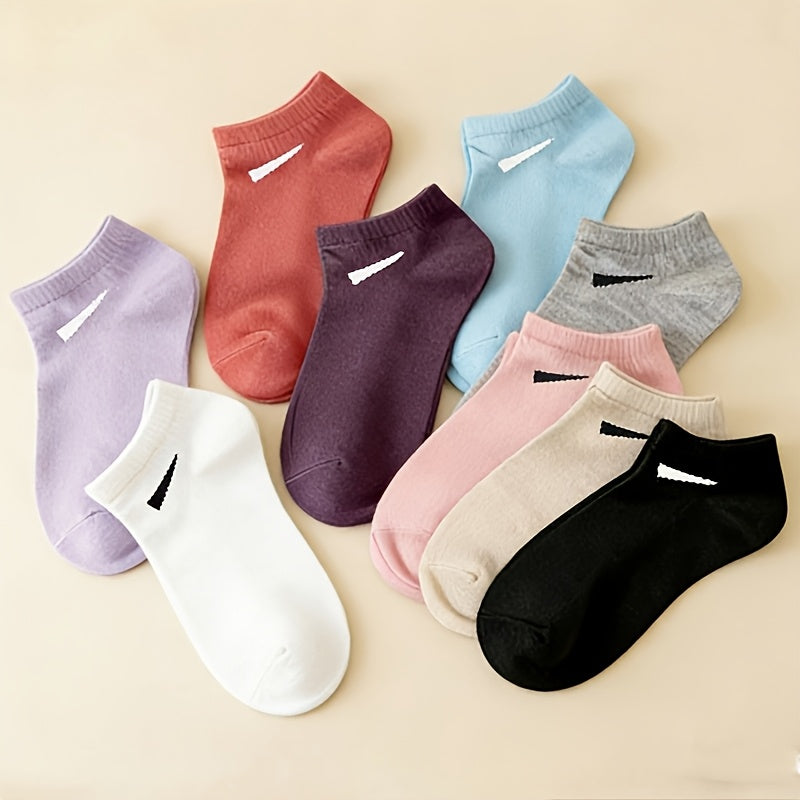 20pcs 10 pairs womens elegant short socks breathable