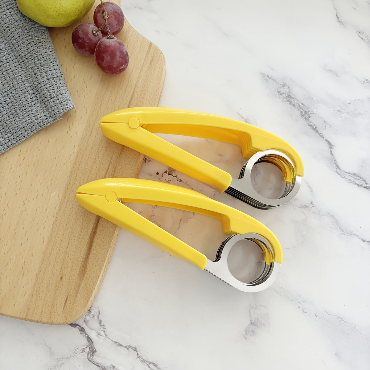 1pc stainless steel banana cucumber slicer   easy