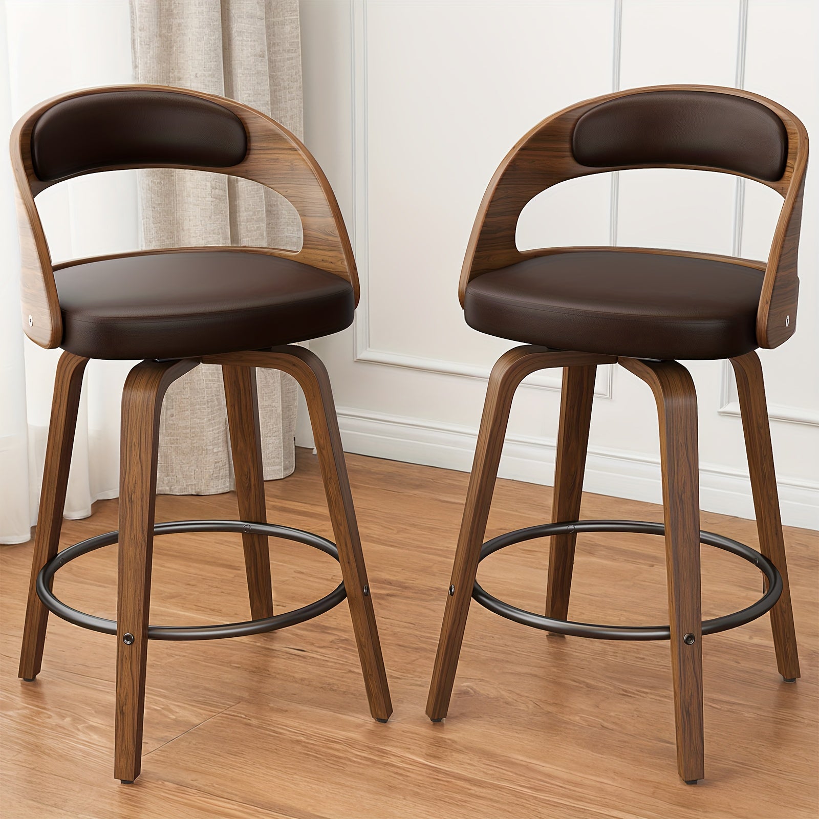 modern 26 counter height bar stools set 2 ergonomic