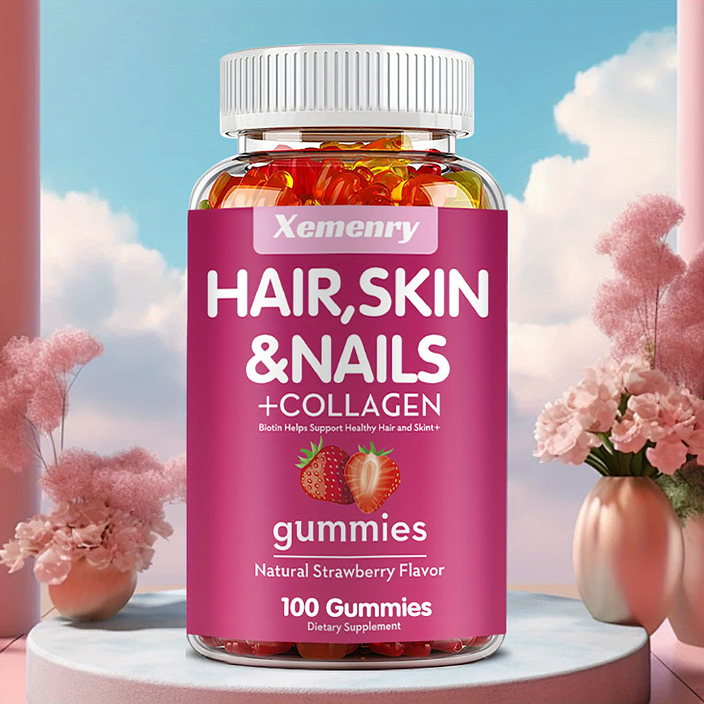 hair skin nails collagen   biotin vitamin c e
