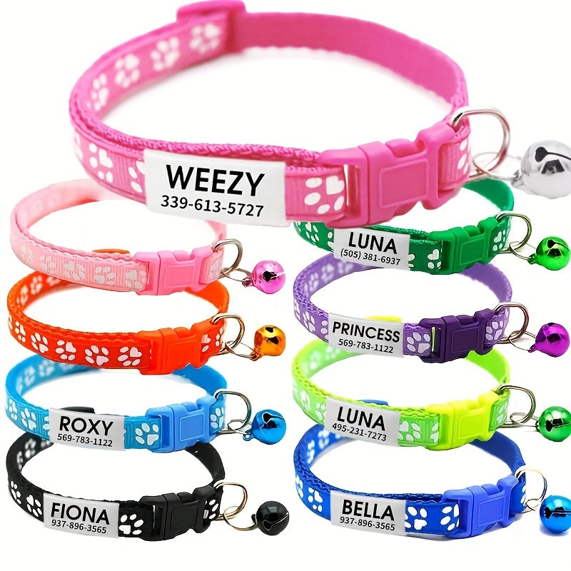 custom product adjustable personalized colorful collar dogs