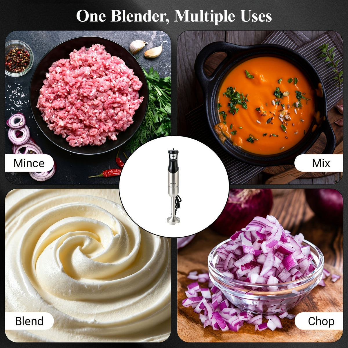 8 in 1 multi function handheld blender in   mixer