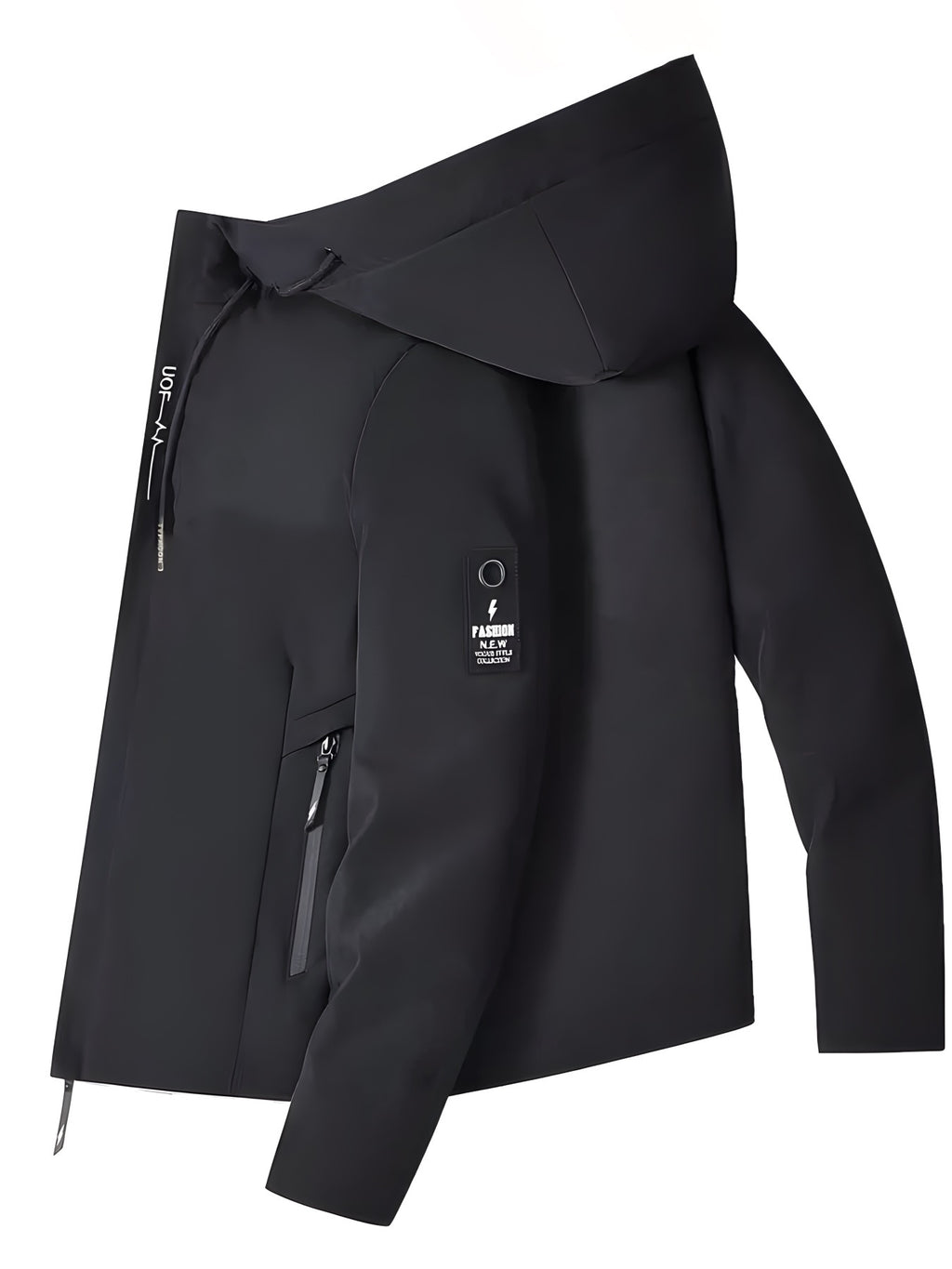 women   trendy windproof hooded jacket