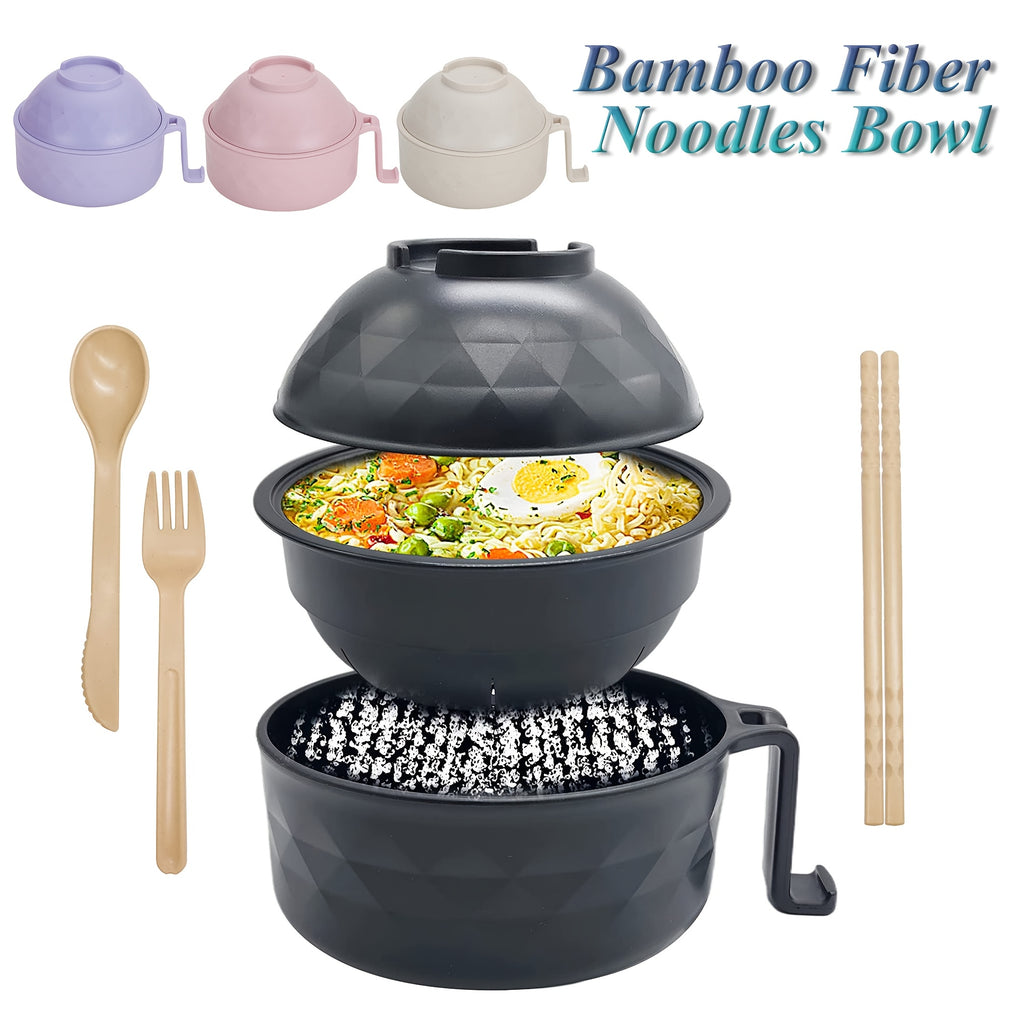 new microwave safe plastic ramen bowl set instant noodle