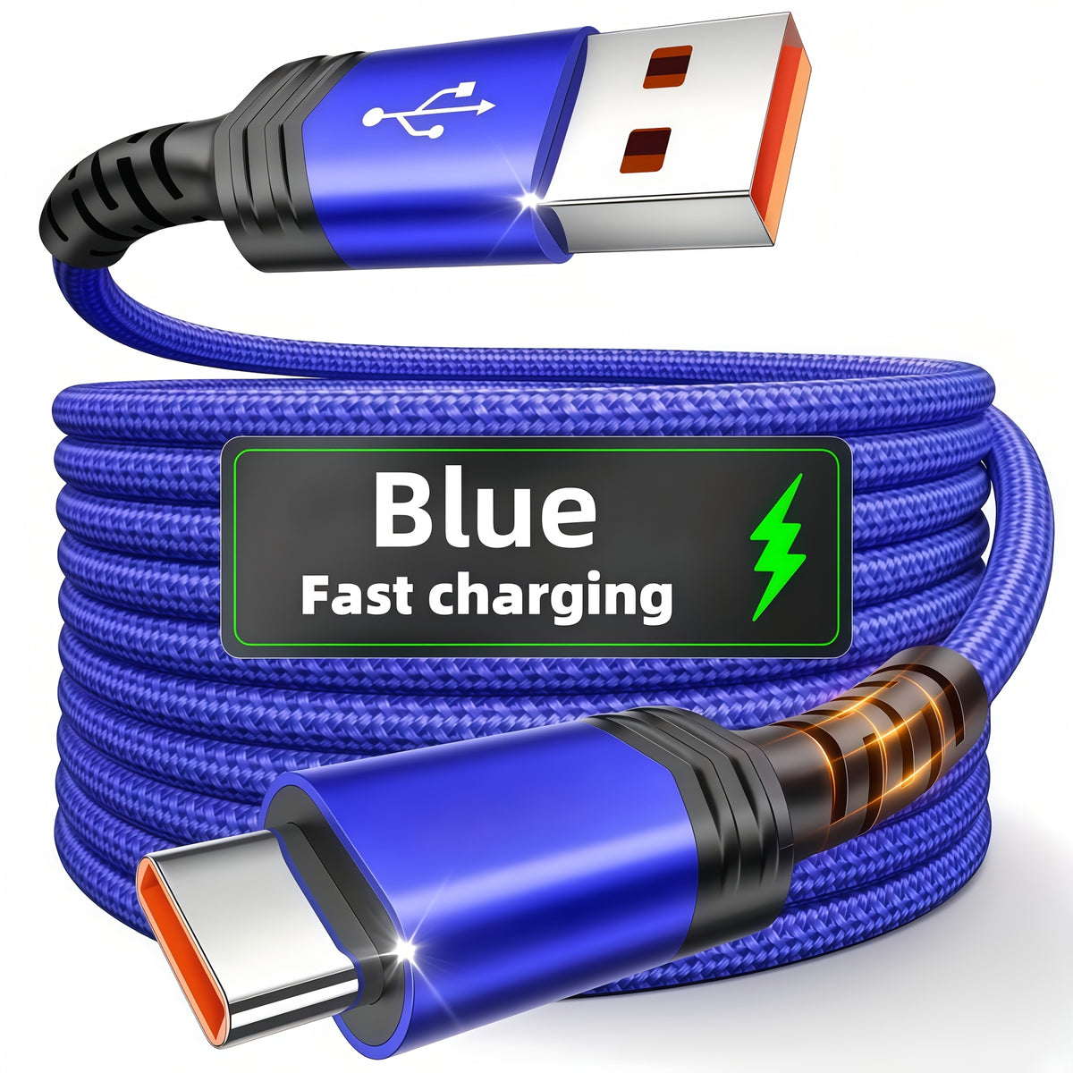 hot new product usb c nylon braid fast charging cable