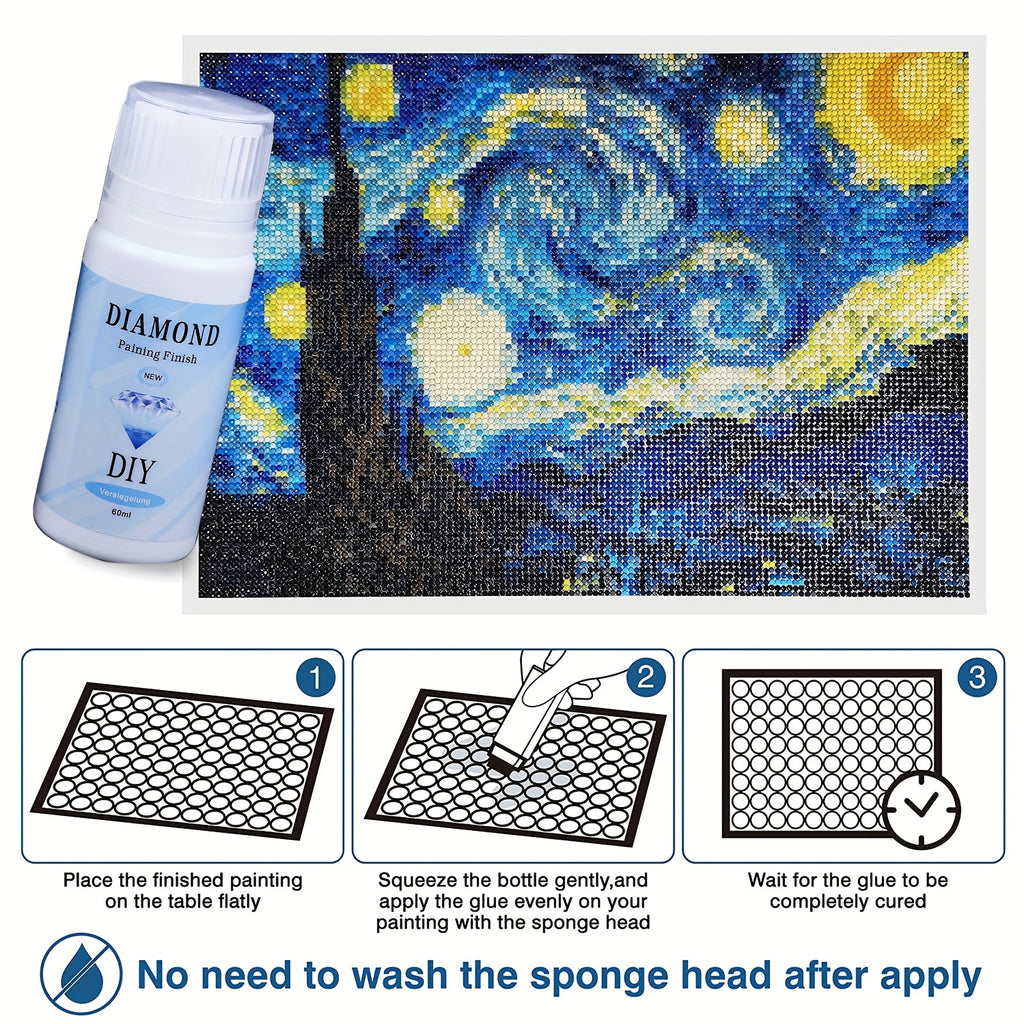 60ml diamond painting sealer a permanent a   effect 5d