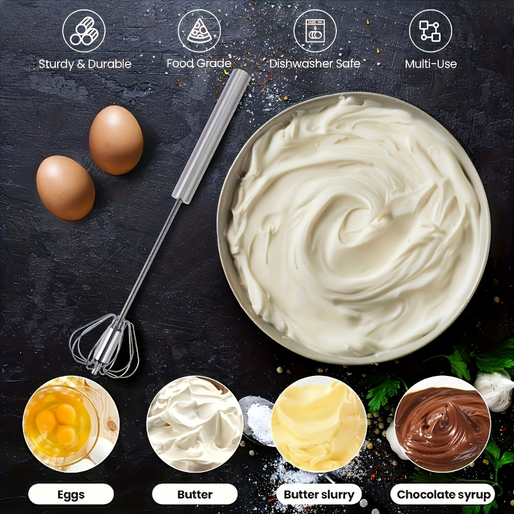 1pc stainless steel multi function whisk milk frother home