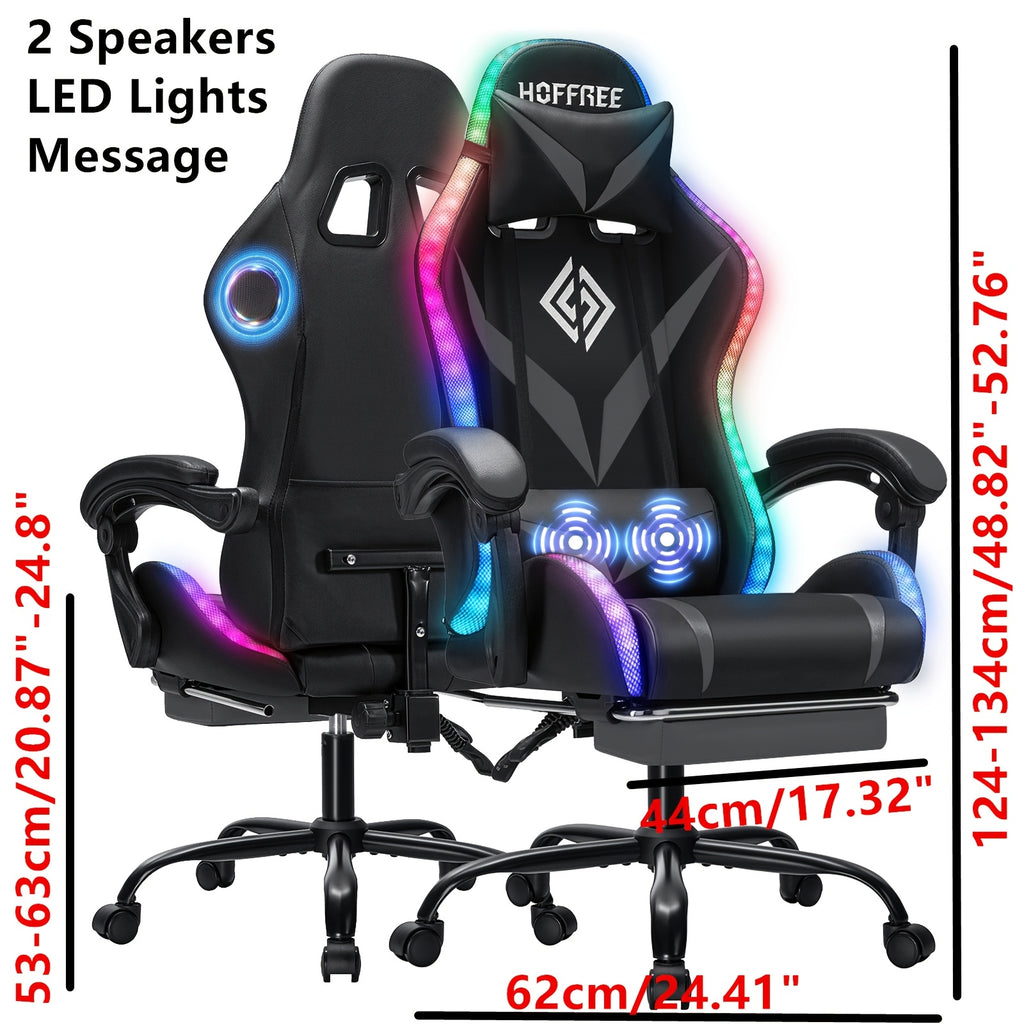 massage lumbar support bar ergonomic gaming