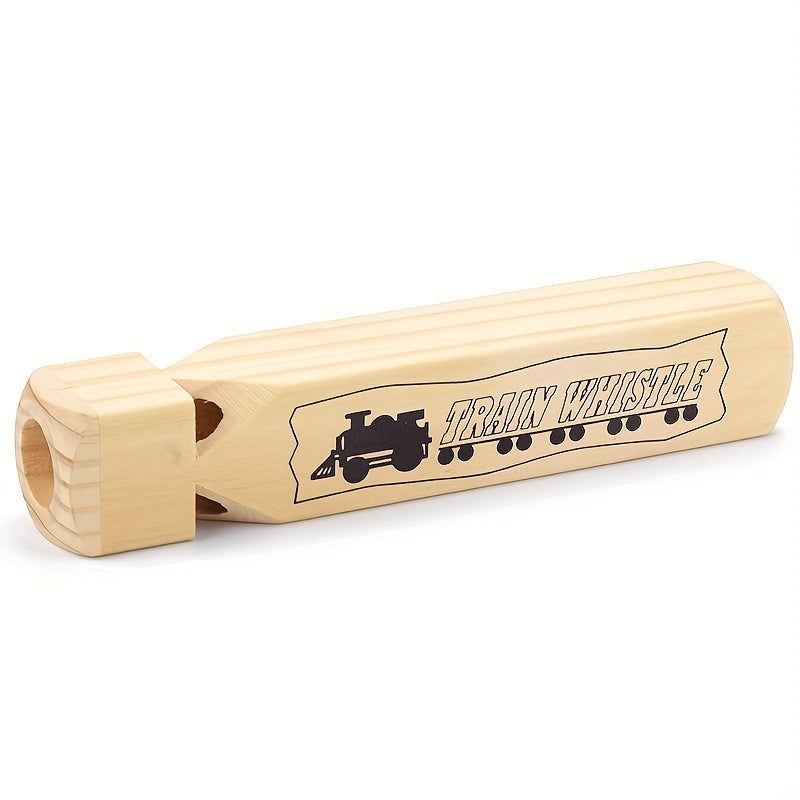 wooden train whistle kids 7 4 inch steam   sound