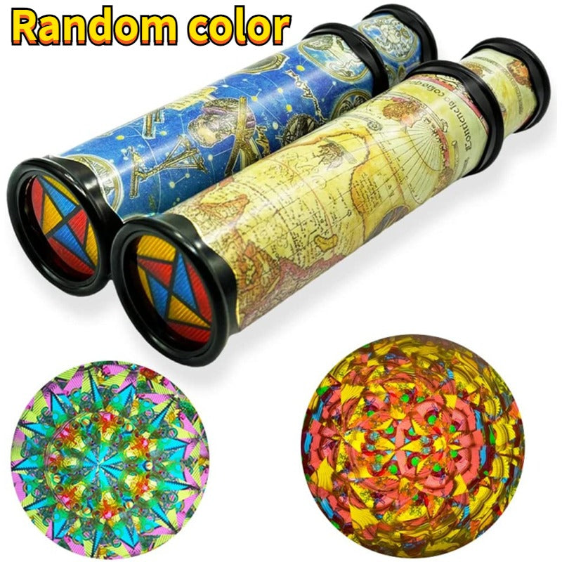 1pc random color classic kaleidoscope toy pullable extension
