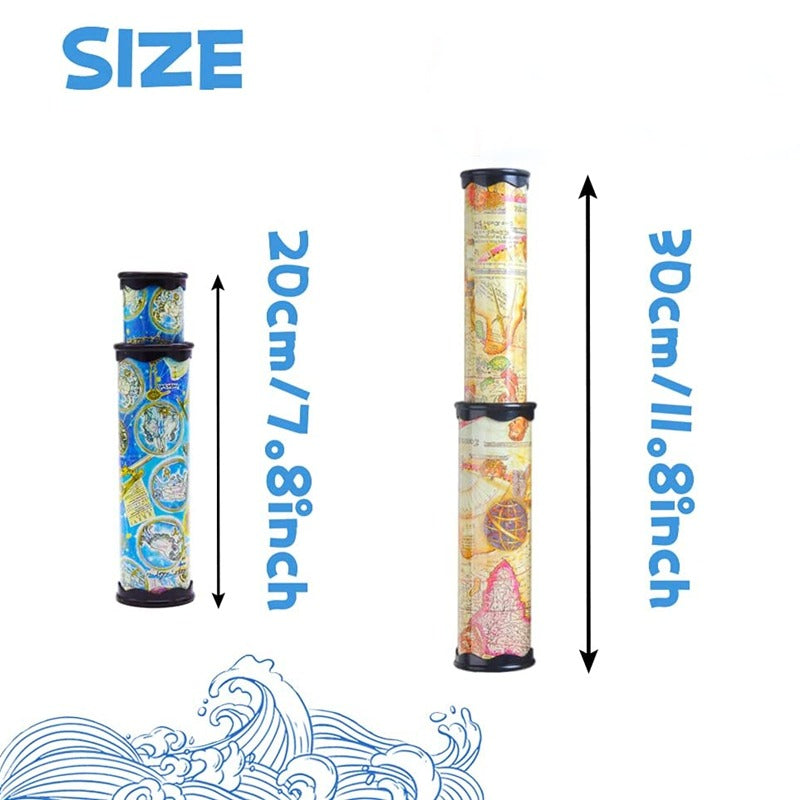 1pc random color classic kaleidoscope toy pullable extension