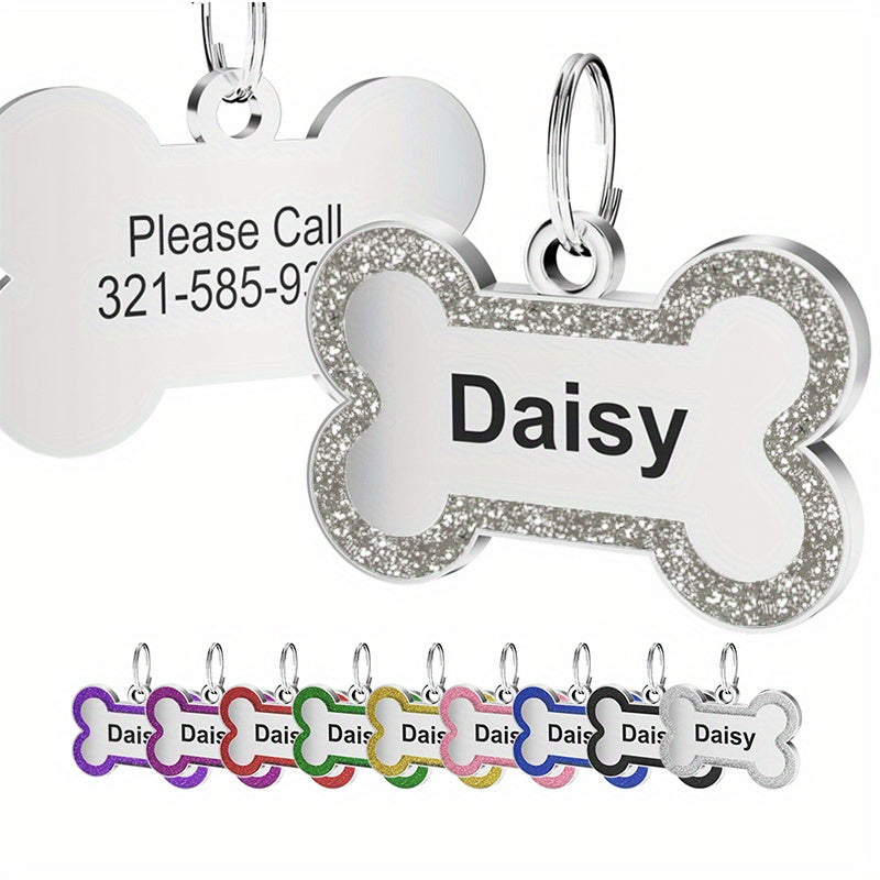 1pc bella personalized dog tag custom stainless steel id