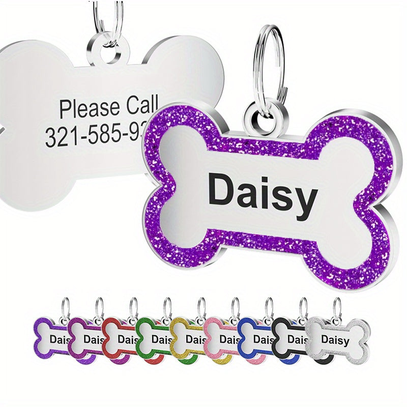 1pc bella personalized dog tag custom stainless steel id