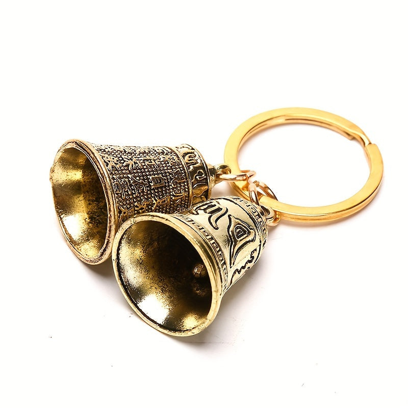 1pc retro bell keychain keyring creative bell pendant