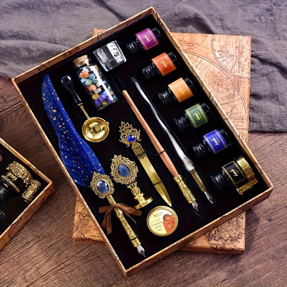 halloween gifts vintage   pen set calligraphy painting