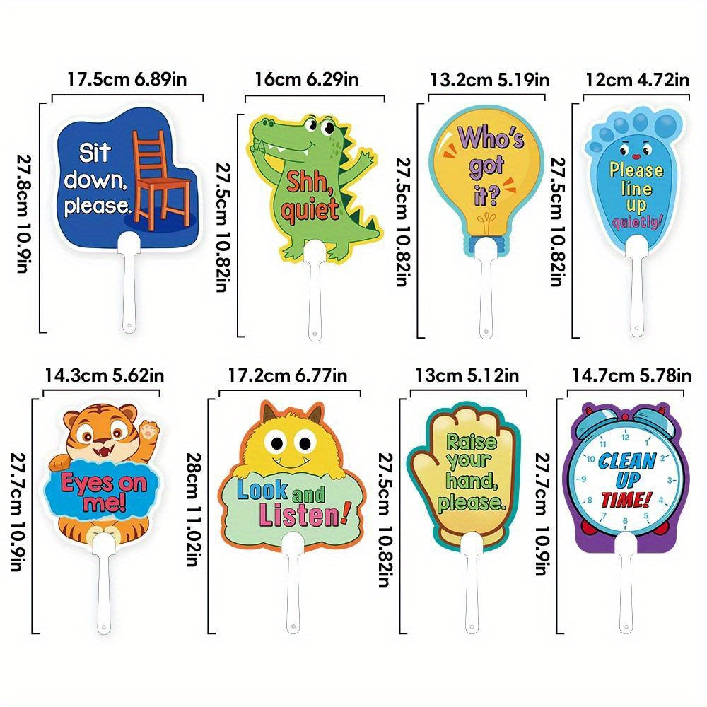 8pcs   cartoon class sign teacher