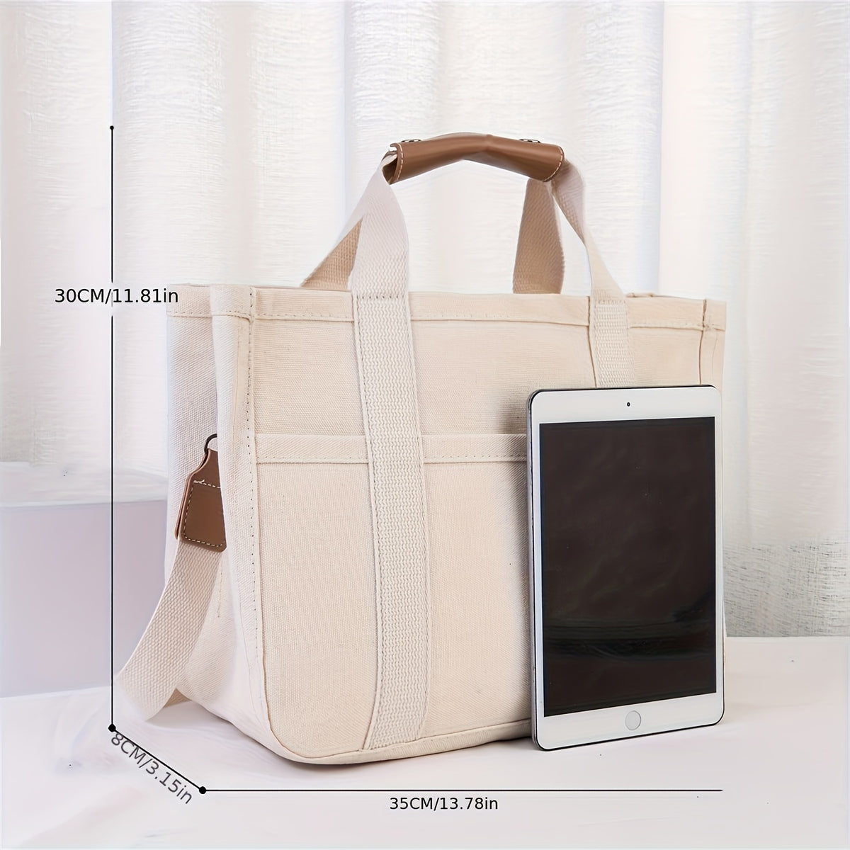 large capacity multi pocket shoulder bag compartments