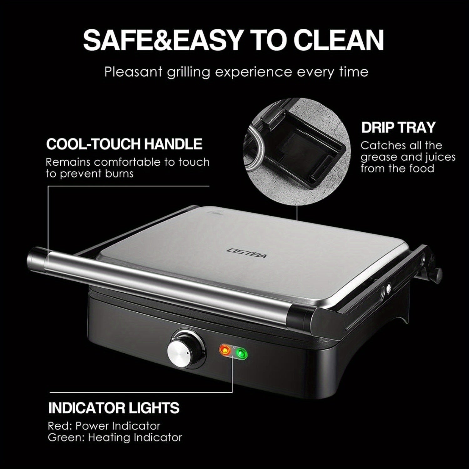 grill indoor sandwich maker temperature