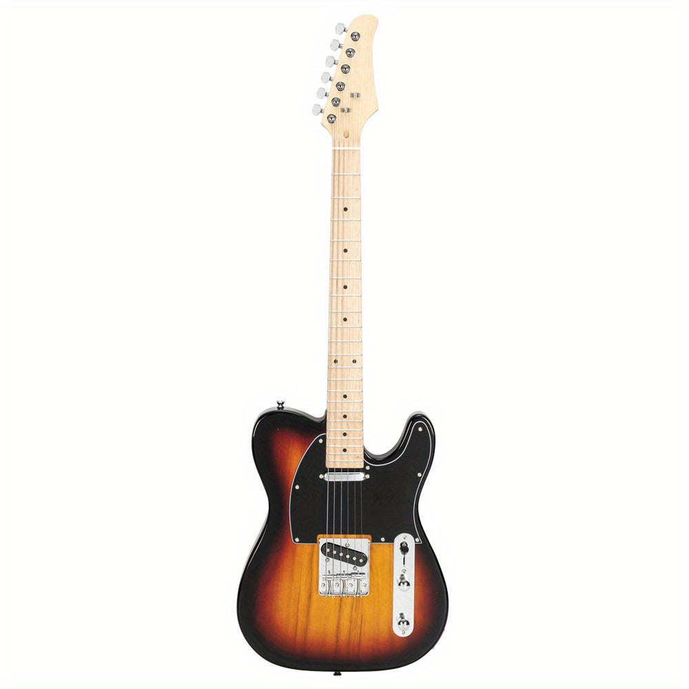 maple fingerboard dtl electric guitar   pickup sunset color