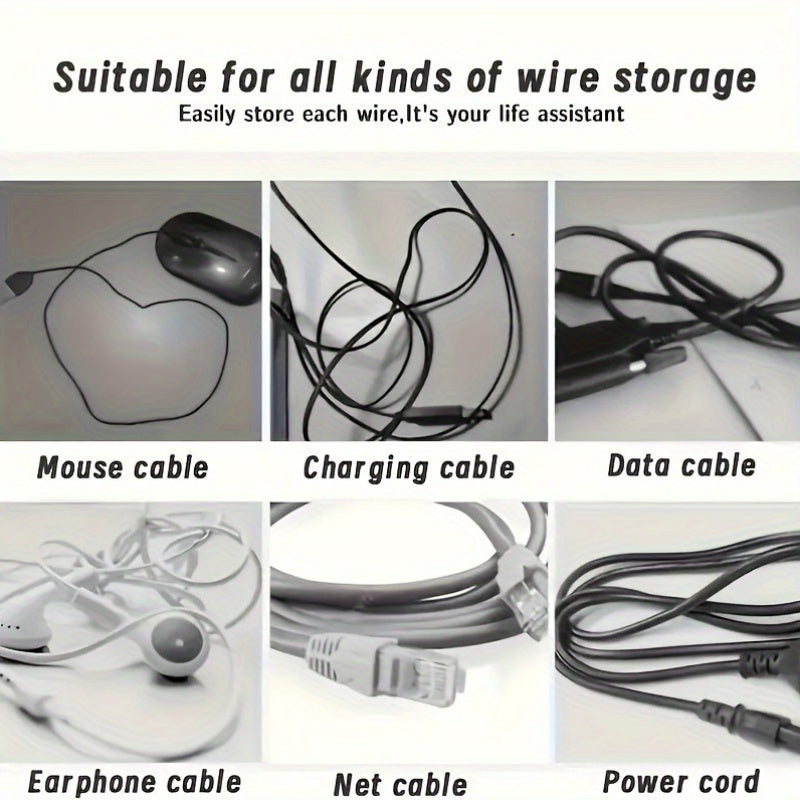 8pcs plastic cable organizer   a desktop storage